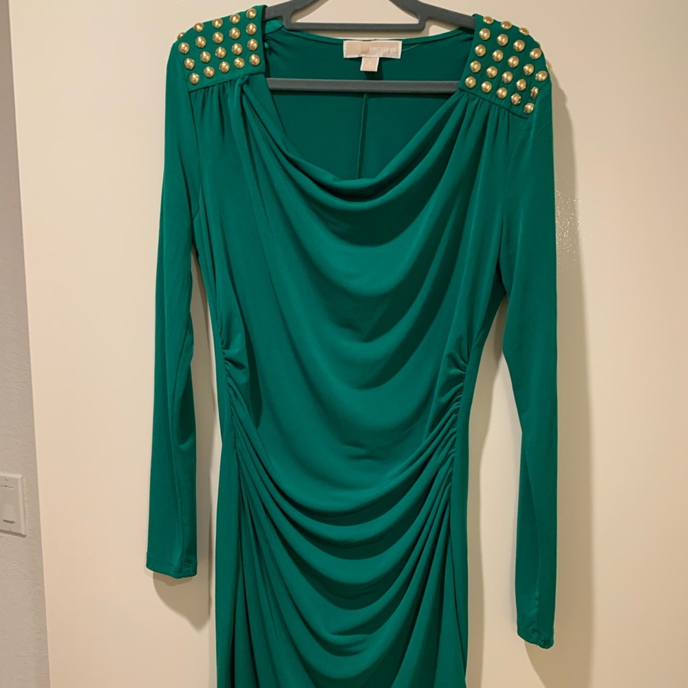 Emerald green dress